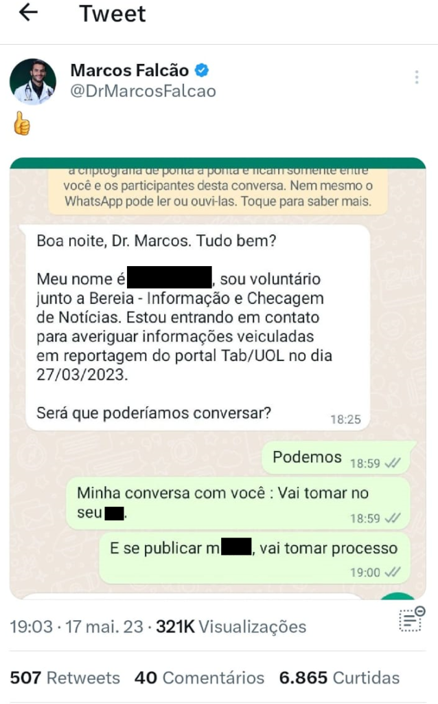 Menina usa twitter para postar: nasce 1% de barreira contra PRETOS em mim